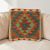 Kilim díszpárna 40x40 kézi szövésű párnahuzat