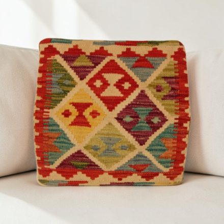 Kilim díszpárna 40x40 kézi szövésű párnahuzat