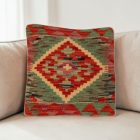 Kilim díszpárna 40x40 kézi szövésű párnahuzat