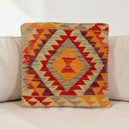 Kilim díszpárna 40x40 kézi szövésű párnahuzat