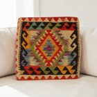 Kilim díszpárna 40x40 kézi szövésű párnahuzat