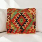 Kilim díszpárna 40x40 kézi szövésű párnahuzat