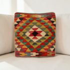 Kilim díszpárna 45x45 kézi szövésű párnahuzat