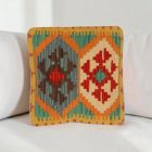 Kilim díszpárna 40x40 kézi szövésű párnahuzat