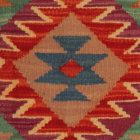 Kilim díszpárna 40x40 kézi szövésű párnahuzat