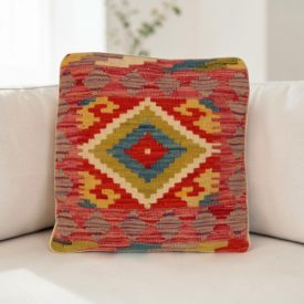 Kilim díszpárna 45x45 kézi szövésű Kelim párnahuzat