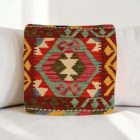 Kilim díszpárna 40x40 kézi szövésű Kelim párnahuzat