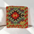 Kilim díszpárna 40x40 kézi szövésű párnahuzat