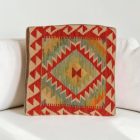 Kilim díszpárna 40x40 kézi szövésű párnahuzat