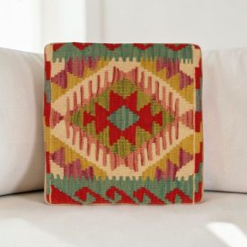 Kilim párna 40x40 kézi szövésű párnahuzat