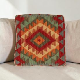 Kilim párna 40x40 kézi szövésű párnahuzat