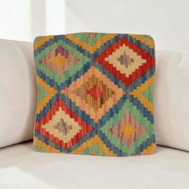 Kilim párna 40x40 kézi szövésű párnahuzat