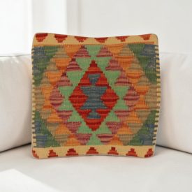 Kilim párna 40x40 kézi szövésű párnahuzat
