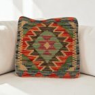 Kilim párna 40x40 kézi szövésű párnahuzat