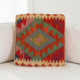 Kilim párna 40x40 kézi szövésű párnahuzat