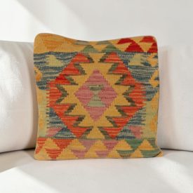 Kilim párna 40x40 kézi szövésű párnahuzat