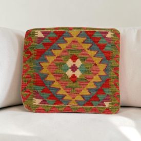 Kilim párna 40x40 kézi szövésű párnahuzat