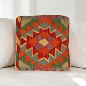 Kilim párna 40x40 kézi szövésű párnahuzat