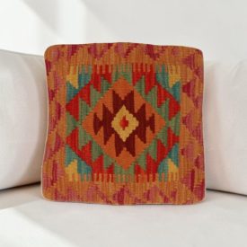 Kilim párna 40x40 kézi szövésű párnahuzat