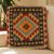 Afgán Kilim párnahuzat 50x50 kézi szövésű párna