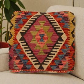 Kilim díszpárna 50x50 kézi szövésű Kelim párnahuzat
