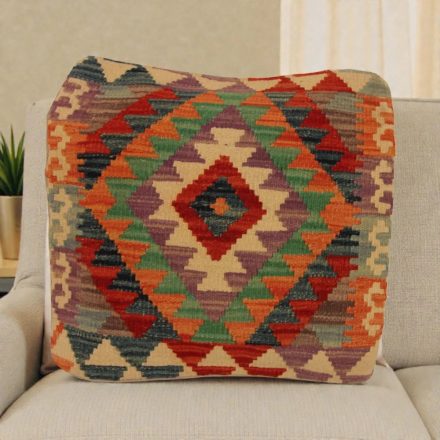 Afgán Kilim párnahuzat 50x50 kézi szövésű párna