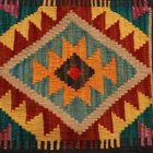 Kézi szövésű párnahuzat 45x50 Kilim díszpárna