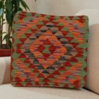Afgán Kilim párnahuzat 50x50 kézi szövésű párna