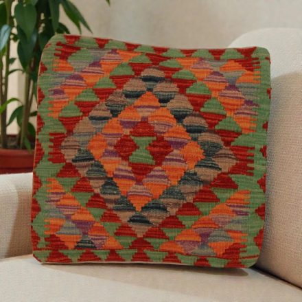 Afgán Kilim párnahuzat 50x50 kézi szövésű párna