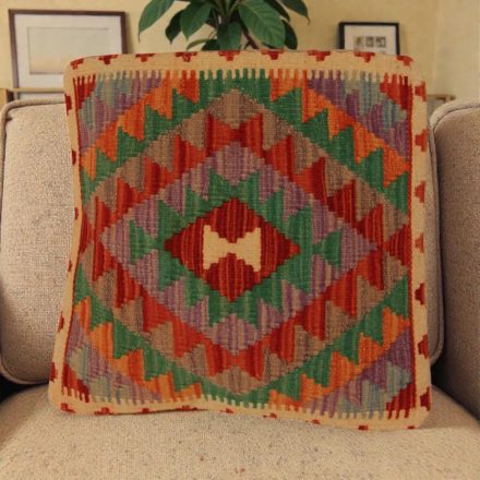 Kilim párna 50x50 kézi szövésű párnahuzat