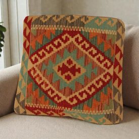 Kilim párnahuzat 50x50 kézi szövésű díszpárna