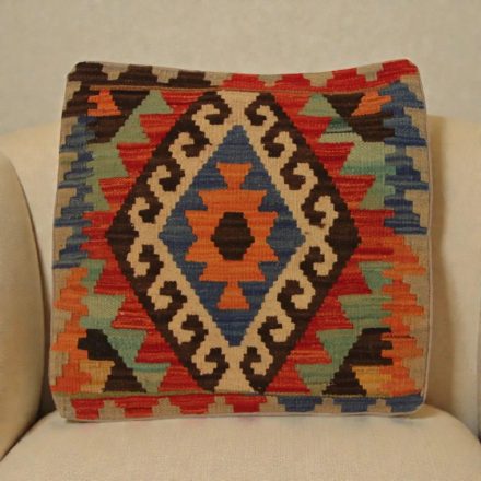 Kilim párnahuzat 50x50 kézi szövésű díszpárna