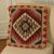 Afgán Kilim párnahuzat 50x50 kézi szövésű párna