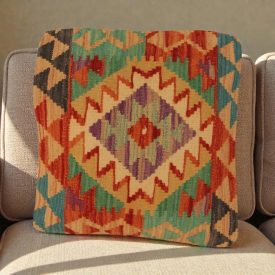 Kézi szövésű párnahuzat 50x50 Kilim díszpárna