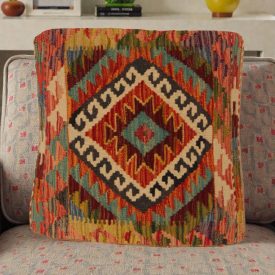 Kilim párna 50x50 kézi szövésű párnahuzat