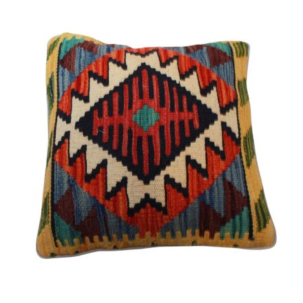 Kézi szövésű Kilim párnahuzat 45x45 afgán díszpárna