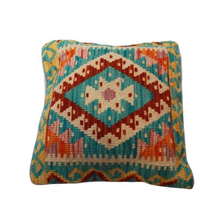 Afgán Kilim párnahuzat 45x45 kézi szövésű párna