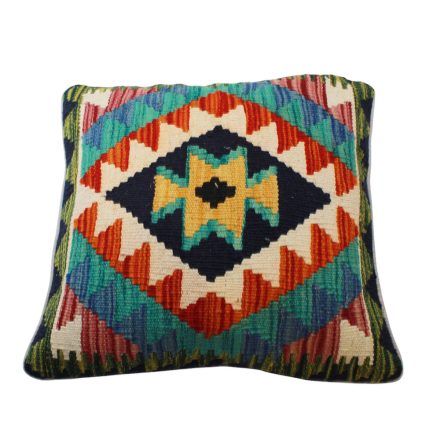 Afgán Kilim párnahuzat 45x45 kézi szövésű párna