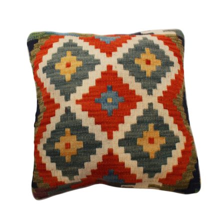 Kilim díszpárna 45x45 kézi szövésű párnahuzat