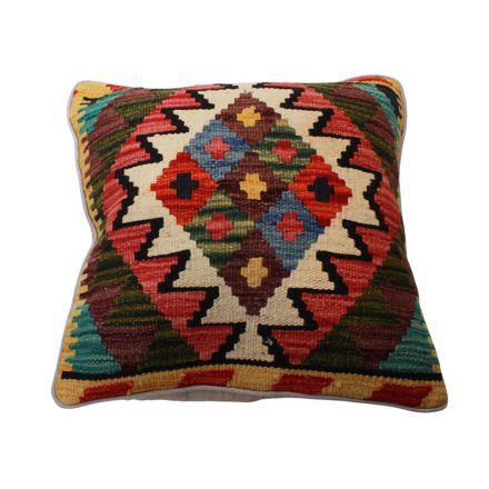 Kézi szövésű Kilim párnahuzat 45x45 afgán díszpárna