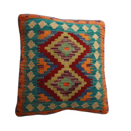 Kézi szövésű Kilim párnahuzat 45x45 afgán díszpárna