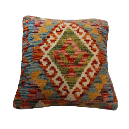 Afgán Kilim párnahuzat 45x45 kézi szövésű párna