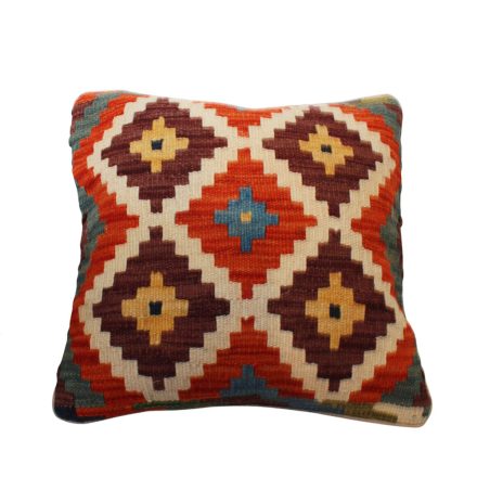 Kézi szövésű Kilim párnahuzat 45x45 afgán díszpárna