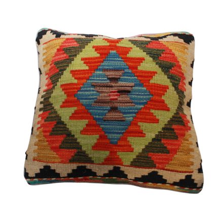 Kézi szövésű Kilim párnahuzat 45x45 afgán díszpárna