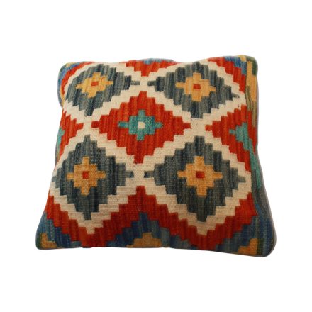 Afgán Kilim párnahuzat 45x45 kézi szövésű párna