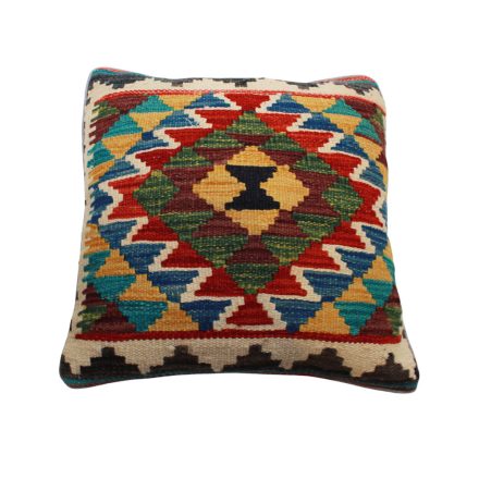 Kézi szövésű Kilim párnahuzat 45x45 afgán díszpárna