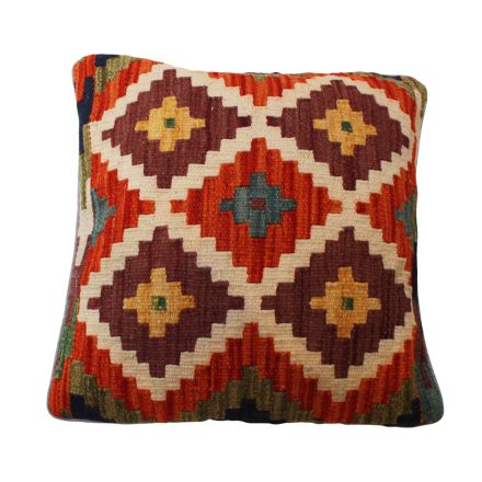 Afgán Kilim párnahuzat 45x45 kézi szövésű párna