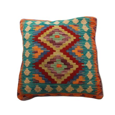 Kézi szövésű Kilim párnahuzat 45x45 afgán díszpárna