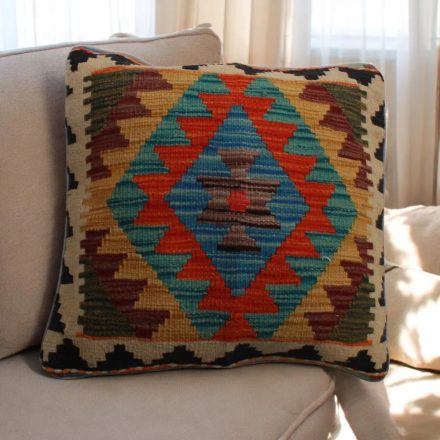 Kézi szövésű párnahuzat 45x45 Kilim díszpárna - parna491