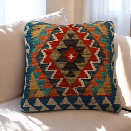 Kilim díszpárna 45x45 kézi szövésű párnahuzat